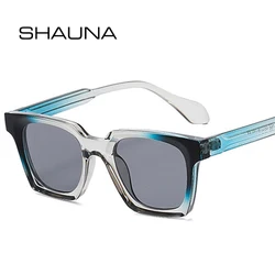 SHAUNA 남성용 스퀘어 더블 컬러 선글라스, 패션 쉐이드, UV400, 트렌드 선글라스, 신제품