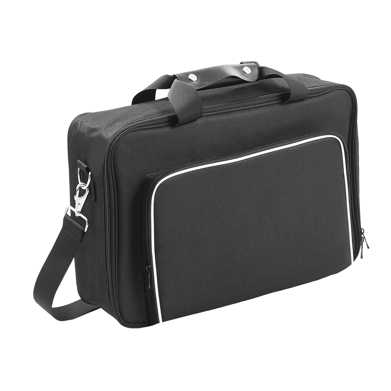 

Nylon Carrying Case Suitable Travel Bag Extra Large Capacity with Padded Dividers and Soft Lining Holds Console Two Controllers