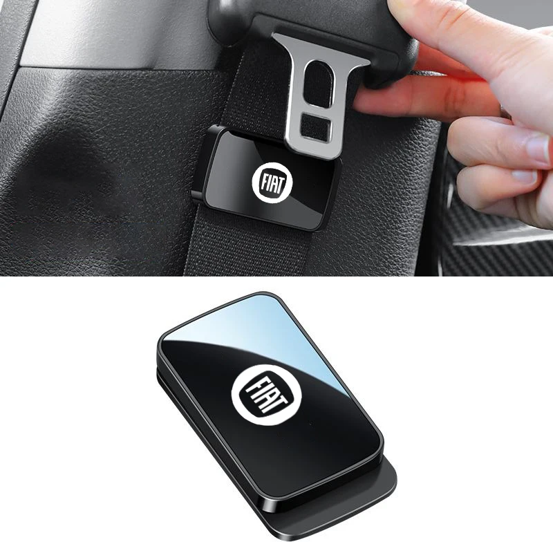 

1pcs Magnetic Car Interior Supplies Seat Belt Holder Stabilizer For FIAT Abarth Grande Punto Tipo Panda Ducato Freemont Doblo