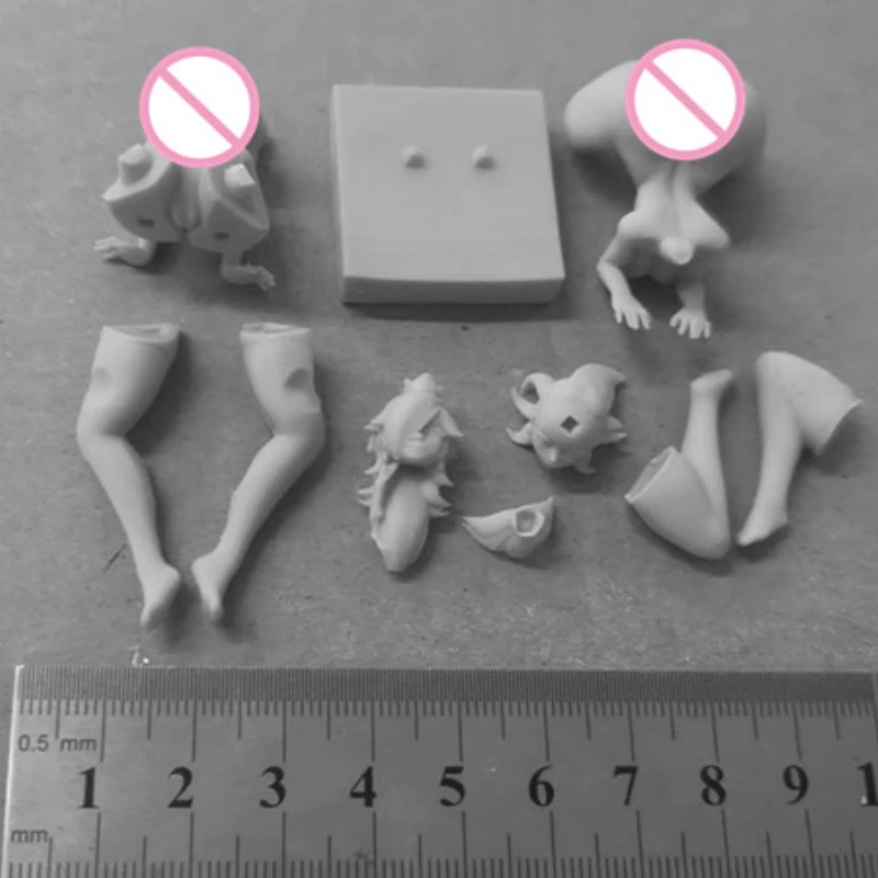 Animation Sisters Resin Figure Full 1/24 Scale 75mm Model Kit Diy Miniatures GK Unassembled and Unpainted Diorama Toys