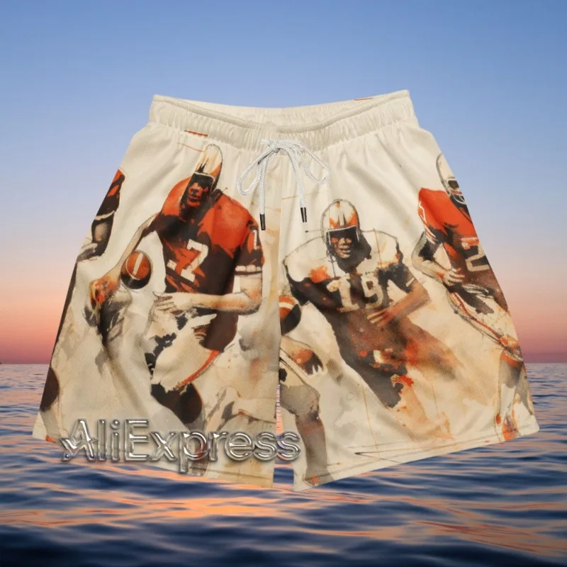 

New Summer Street Fashion ROMWE Street Life Men Women And Kids Floral Print Drawstring Summer Shorts Beach Family Clothing