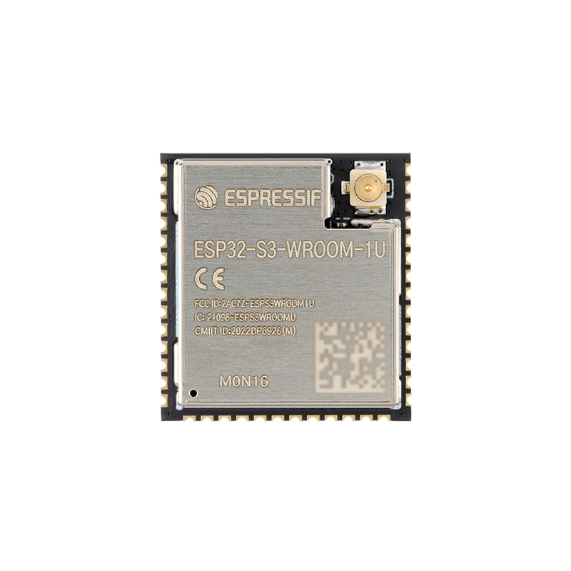 Module MCU double cœur Wi-Fi + Bluetooth ESP32-S3-WROOM-1U-N16 16 Mo 32 bits