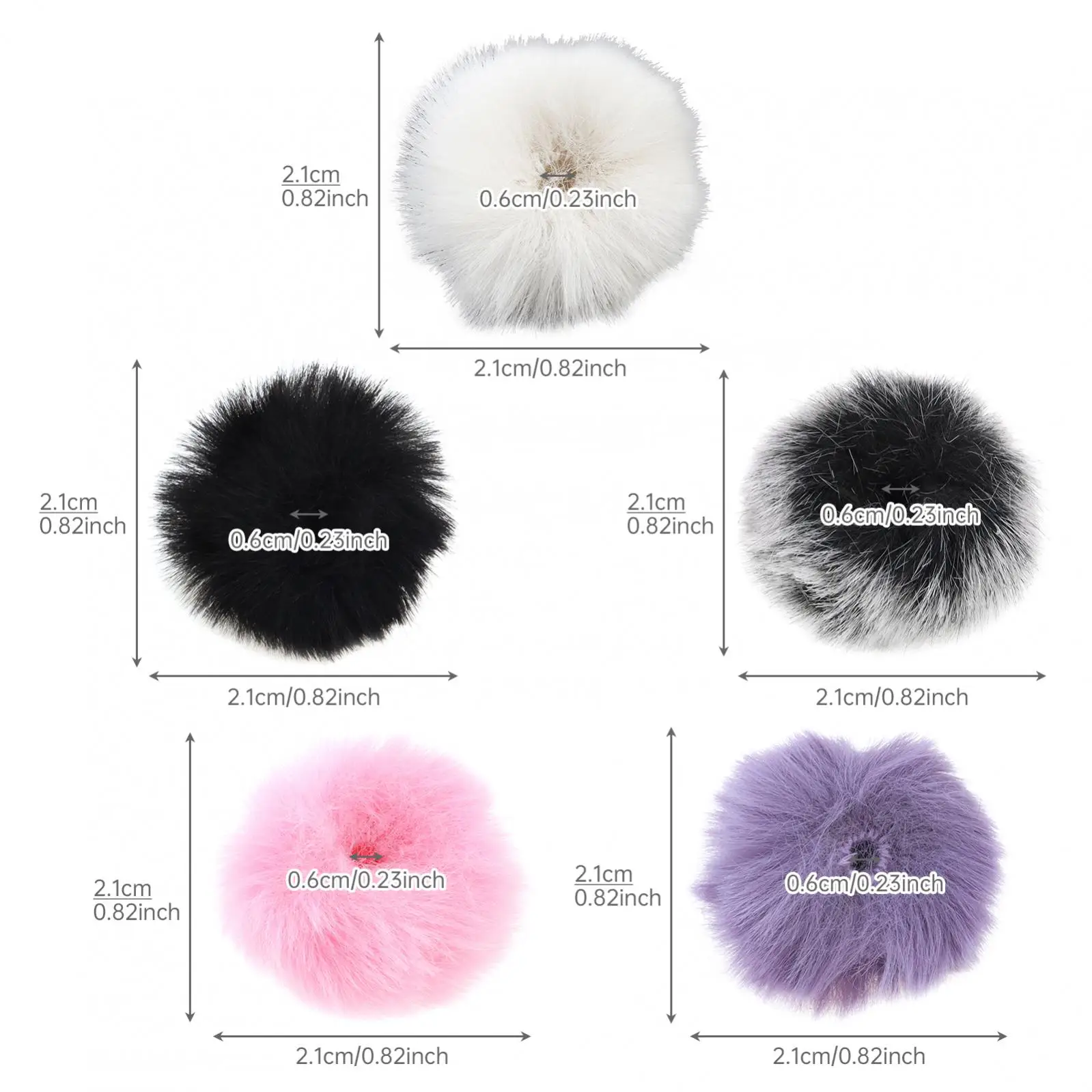 Wind Muff Outdoor Furry Windscreens for Lavalier Lapel Microphone / Mini Microphones