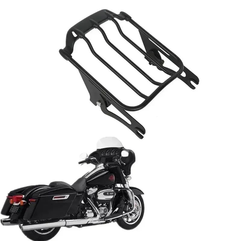 For Harley Touring Road King Street Electra Glide 09-22 19 2018 Air Wing accesorios moto Detachable Two Up Luggage Rack