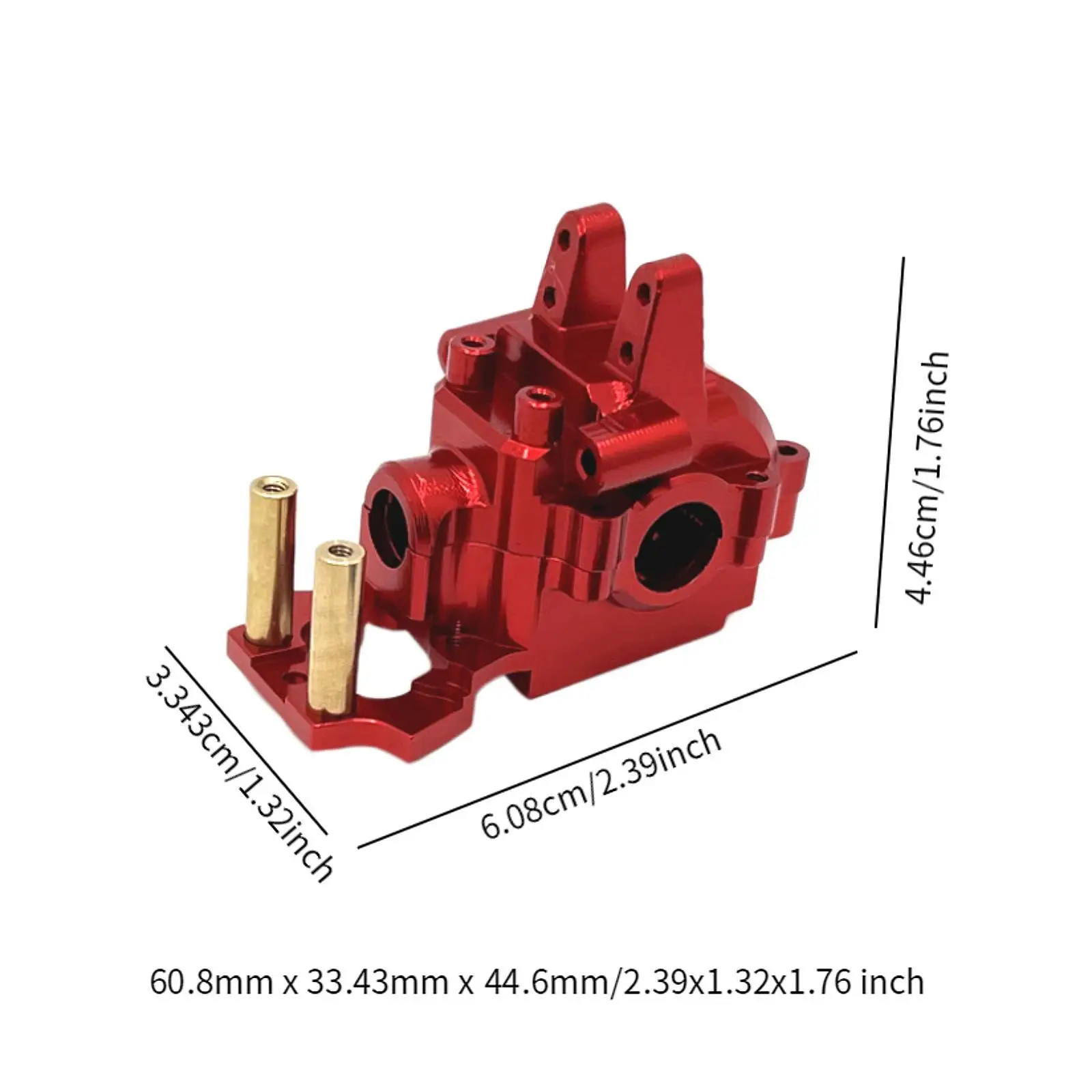 Aluminiowa Osłona Przedniej Skrzyni Biegów do Samochodu RC w Skali 1:14, Pasuje do Modelu 14210, Akcesoria DIY, Czerwona