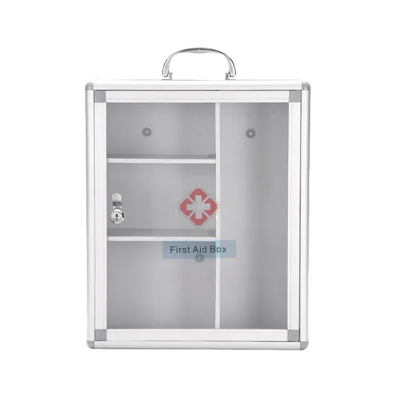 

Wall-mounted organizer emergency medical travel first aid storage box