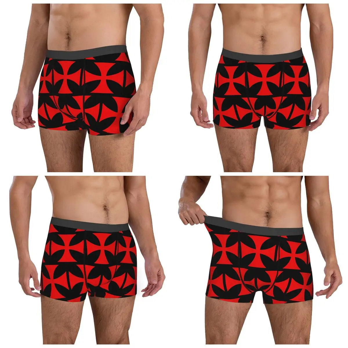 Boxer Underpants Shorts Medieval Emblem Templar Sofa Ordre Du Temple Cross Panties Men's Breathable Underwear Man Boyfriend Gift