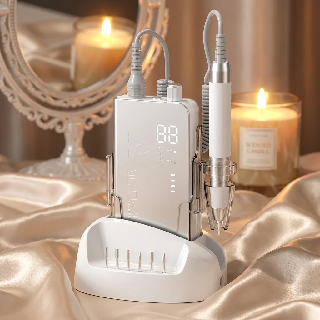 High-quality aluminum alloy 35000 rpm, wireless nail drill, suitable for salon use