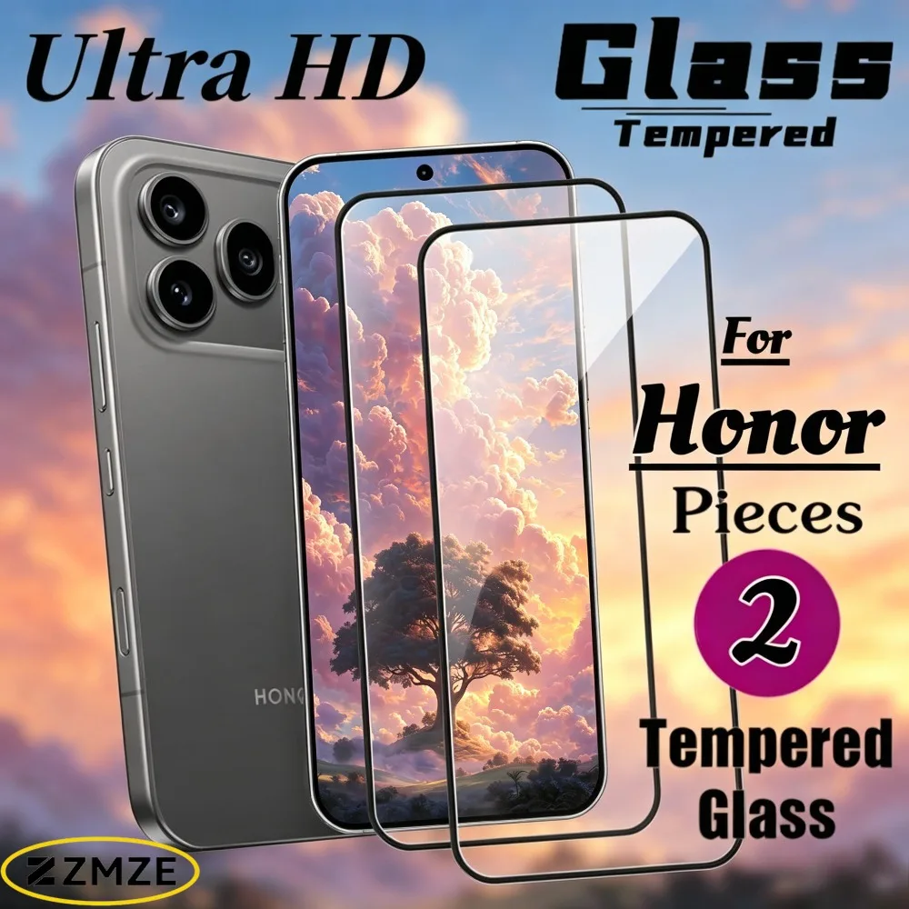 

2Pack Tempered Glass Film For Honor 600 400 200 Lite Anti-Scratch Screen Protector For Honor 500 600 Pro 400 200 Smart 300 Films