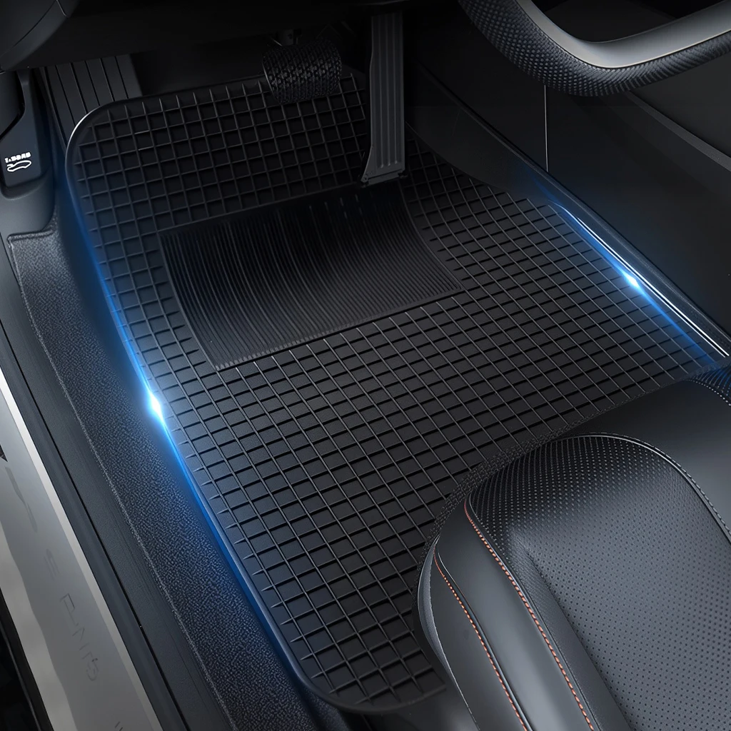 Tapis de sol universels pour voiture, pour l'avant et l'arrière, tapis de sol automobiles pour voitures, SUV, berlines et fourgonnettes, accessoires résistants à la saleté et à l'usure.