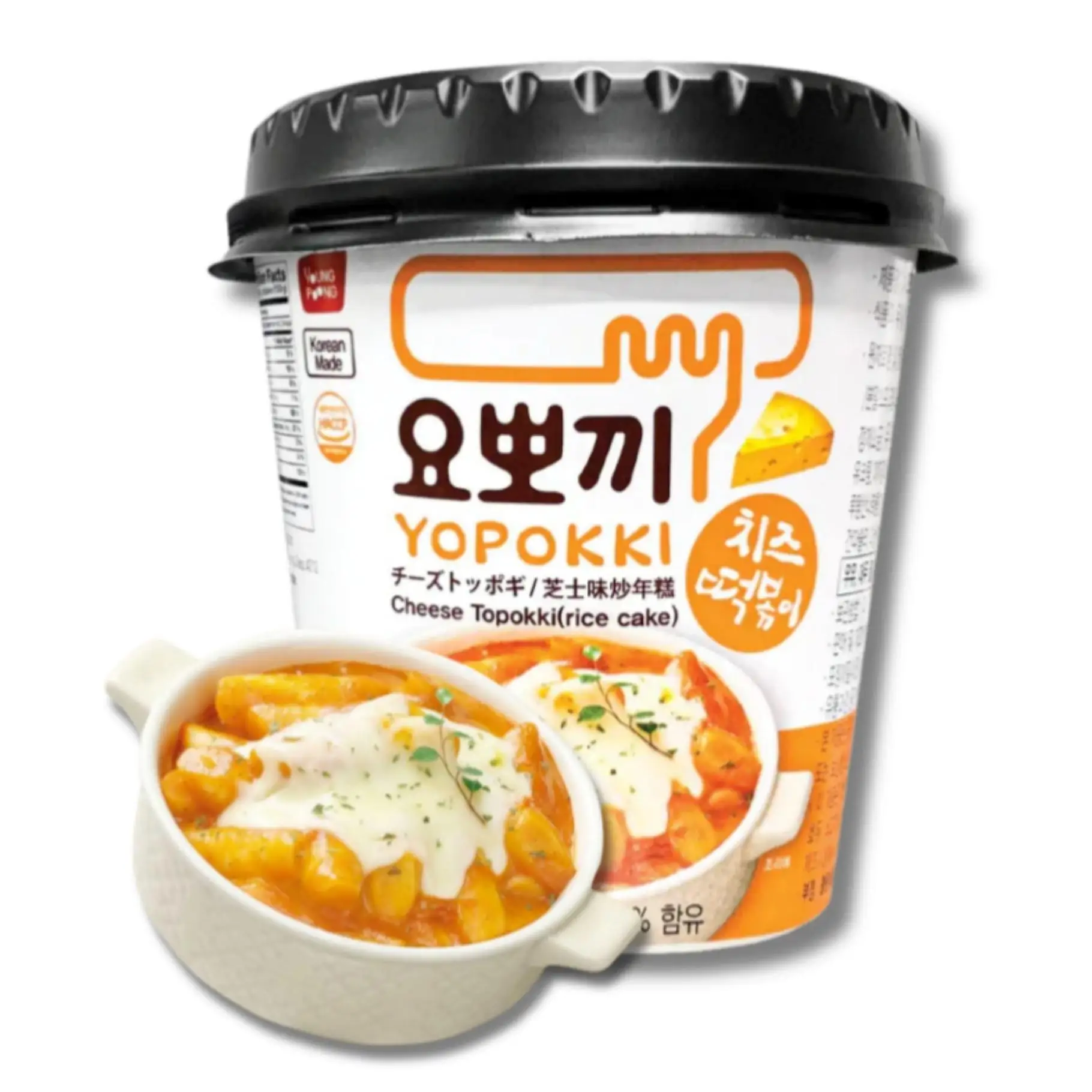 NUEVO Tteokbokki Coreano Sabor Queso | Yopokki 120g | Young Poong Yopokki Topokki cup rice cake Pastel de Arroz Coreano