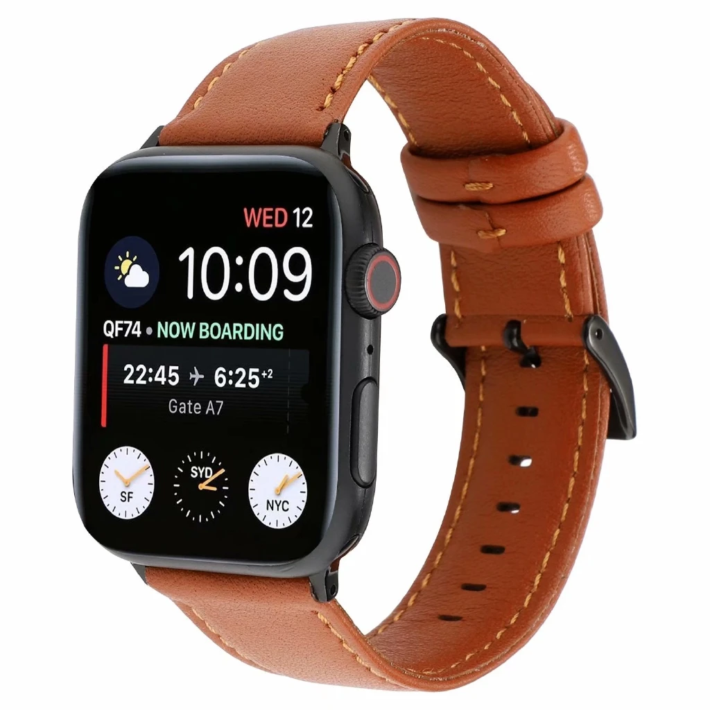【For Apple Watch Strap】Apple Watch Series 6 se 5 4 3 2 1 New High quality Genuine cow leather strap for iWatch  Smart Watch