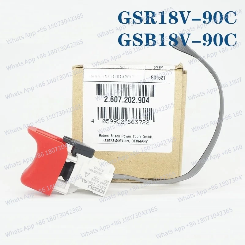 

Original GSB18V-90C GSR18V-90C impact drill start stop switch 2607202904