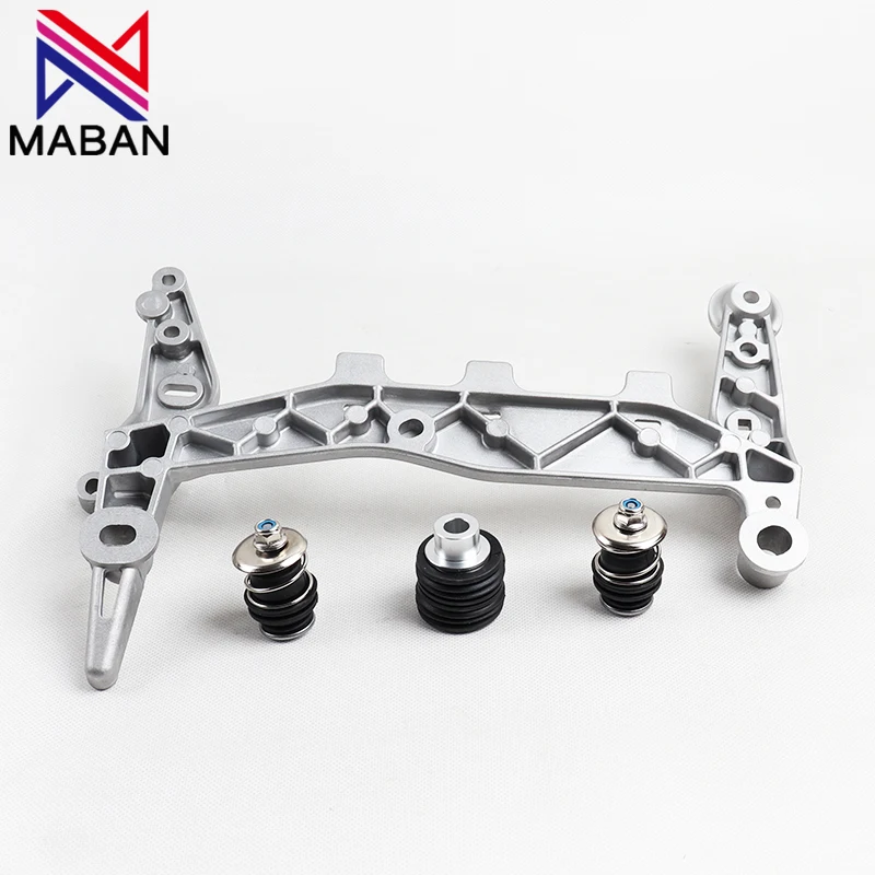 New Style 1SET 7P0698007B 7P0616006 Air Suspension Compressor Pump Bracket Support Repair Kit For Touareg II Cayenne 2011-2016
