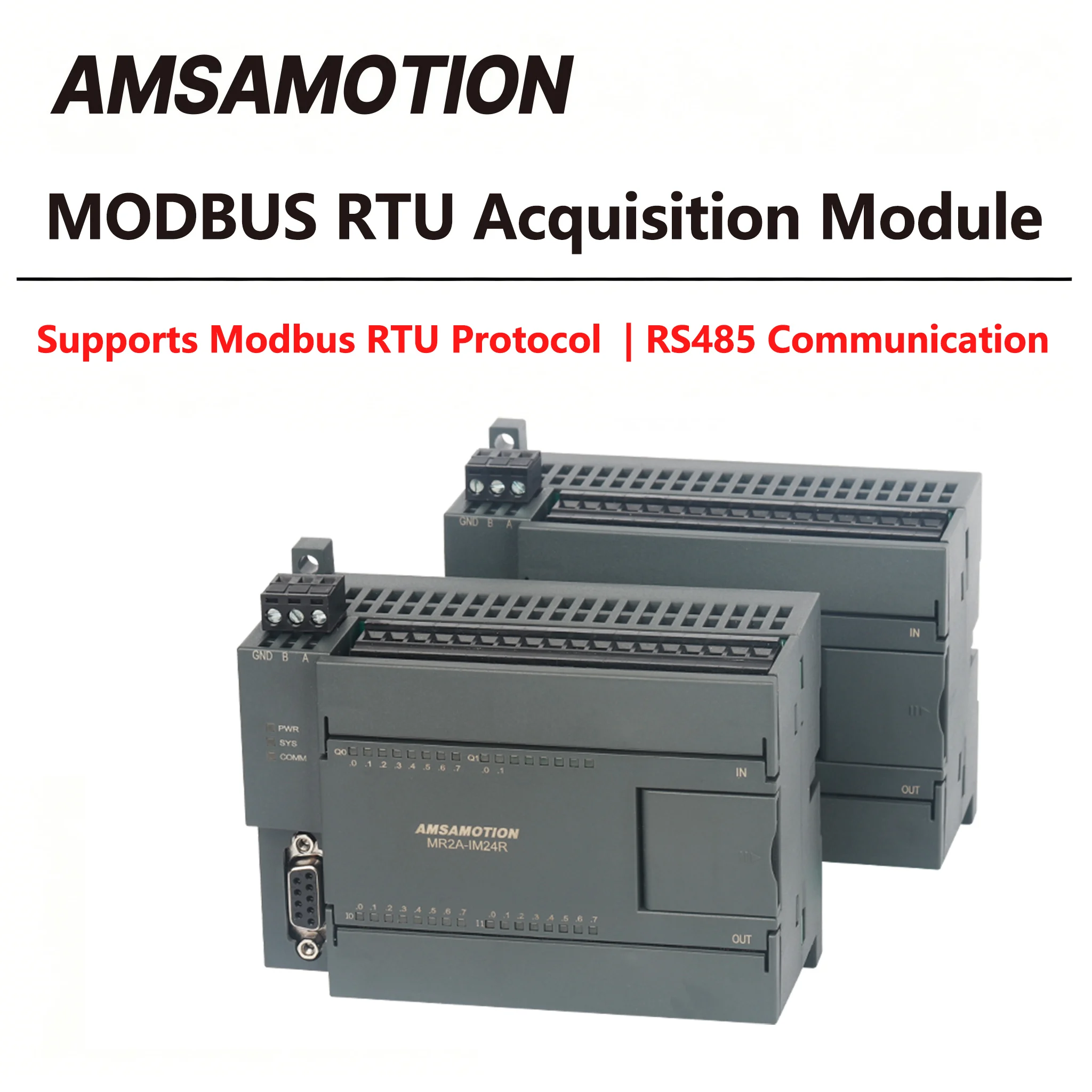 Modbus RTU Module RS485 Signal Converter MR2A-IM24R MR2A-IM24TP Digital Quantity 14I 10O Relay Transistor