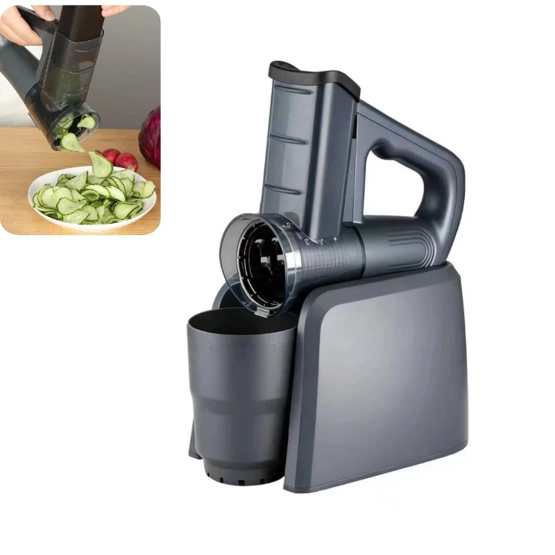 

Electric vegetable slicer, intelligent digital display, rechargeable automatic electric cheese grater, food shredder, slicer