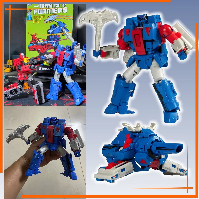【Artículo en Stock】Figura de Acción Coleccionable Transformers Decepticon Straxus, Versión Cómica del 40 Aniversario, Regalo