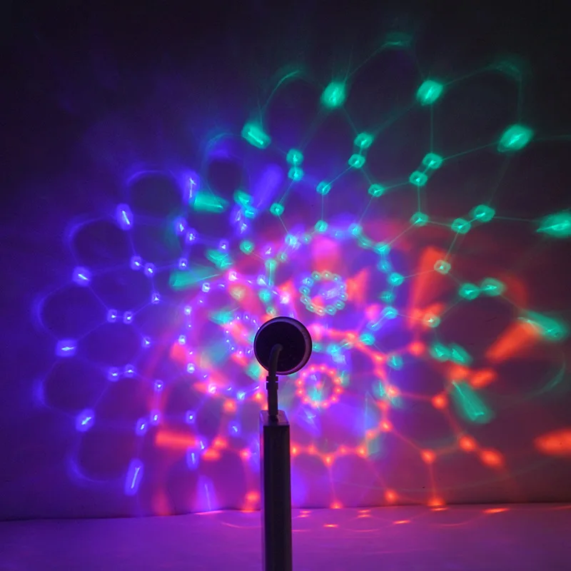 Usb 7 Kleur Led Mini Sfeer Licht Dj Feestelijk Feest Kerstdecoratie Projectie Magische Bal Sterlicht