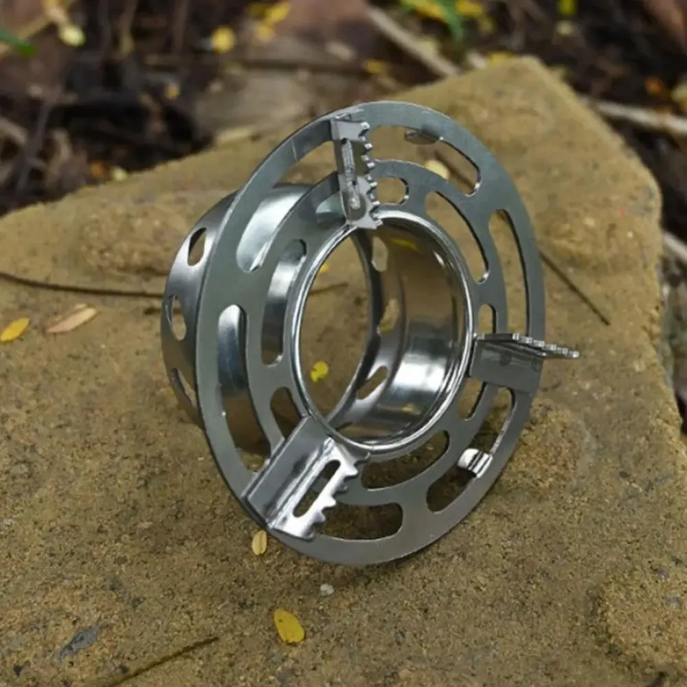 Outdoor Mini Stove Camping Stove Stainless Steel Stove Frame Non-slip Bracket Suitable for Picnics Backpacking and Hiking - view 3