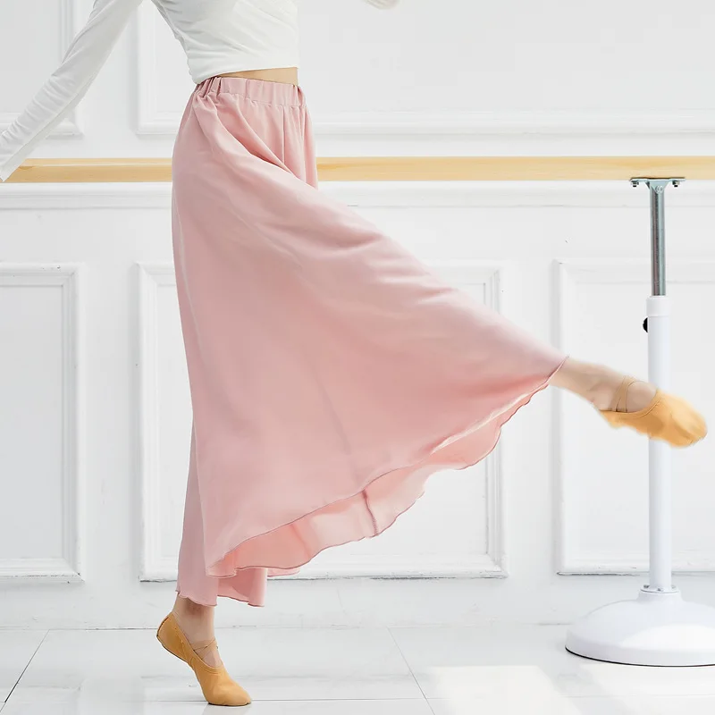 

Classical dance modern dance culottes ultra-wide satin wide-leg pants, dance pants elegant dance performance clothes
