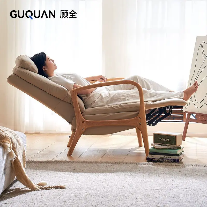 New M7 electric single sofa living room massage recliner solid wood sofa comfortable