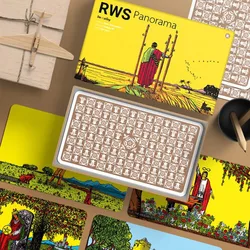 RWS-ゴールドエッジの金メッキタロットカード,7x12cm, 78枚のカード,広角,レンズショー,新しい遠近法