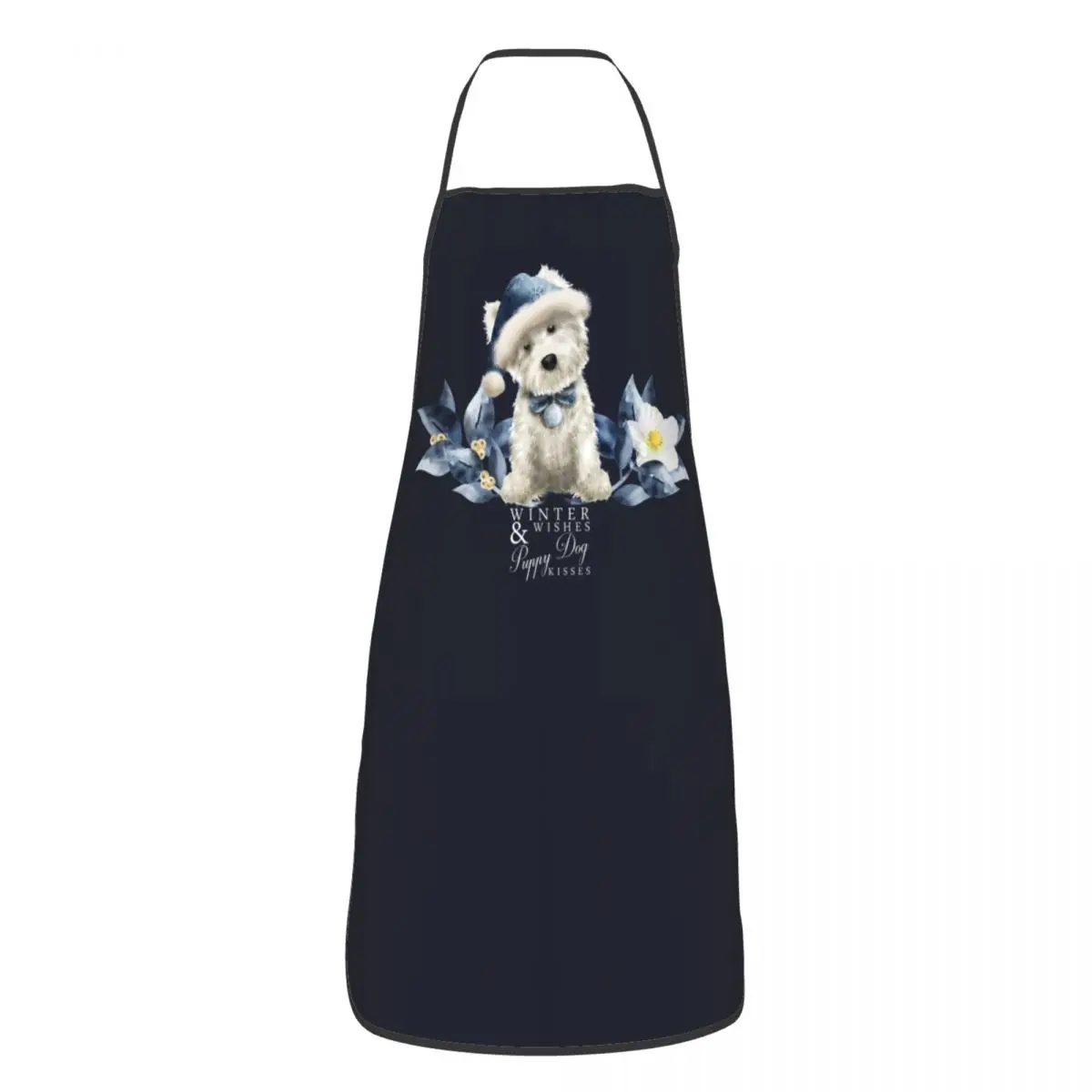 Delantales de perro Terrier blanco de West Highland para mujeres y hombres, babero de cocina para adultos, babero de Chef, cocina para hornear