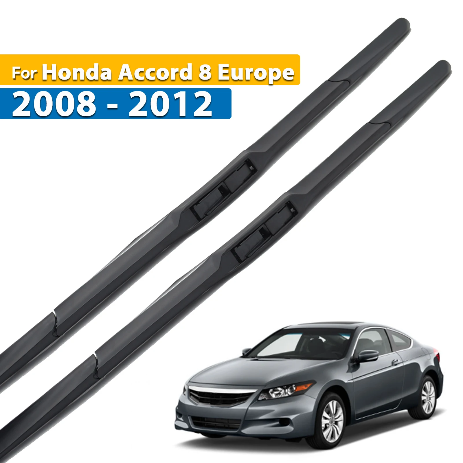 

Erick's Wiper Front Wiper Blades For Honda Accord 8th Gen Europe Model 2008 - 2012 Windshield Windscreen Window Brushes 24"+22"