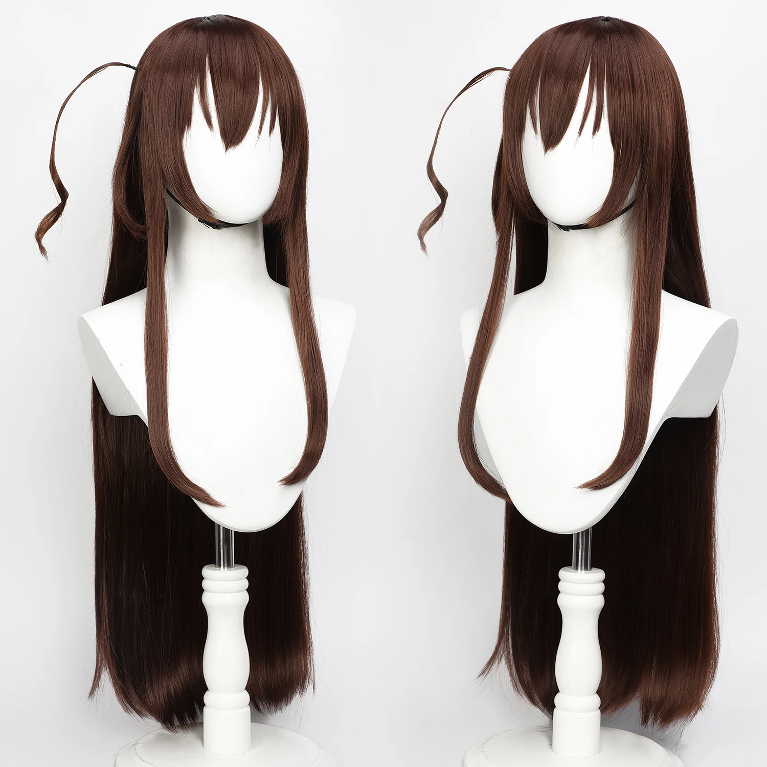 Lin Xiaomei Hetalia Cosplay Wig Brown  80cm Long Synthetic Hair With Fixed Hair For Cosplay Events