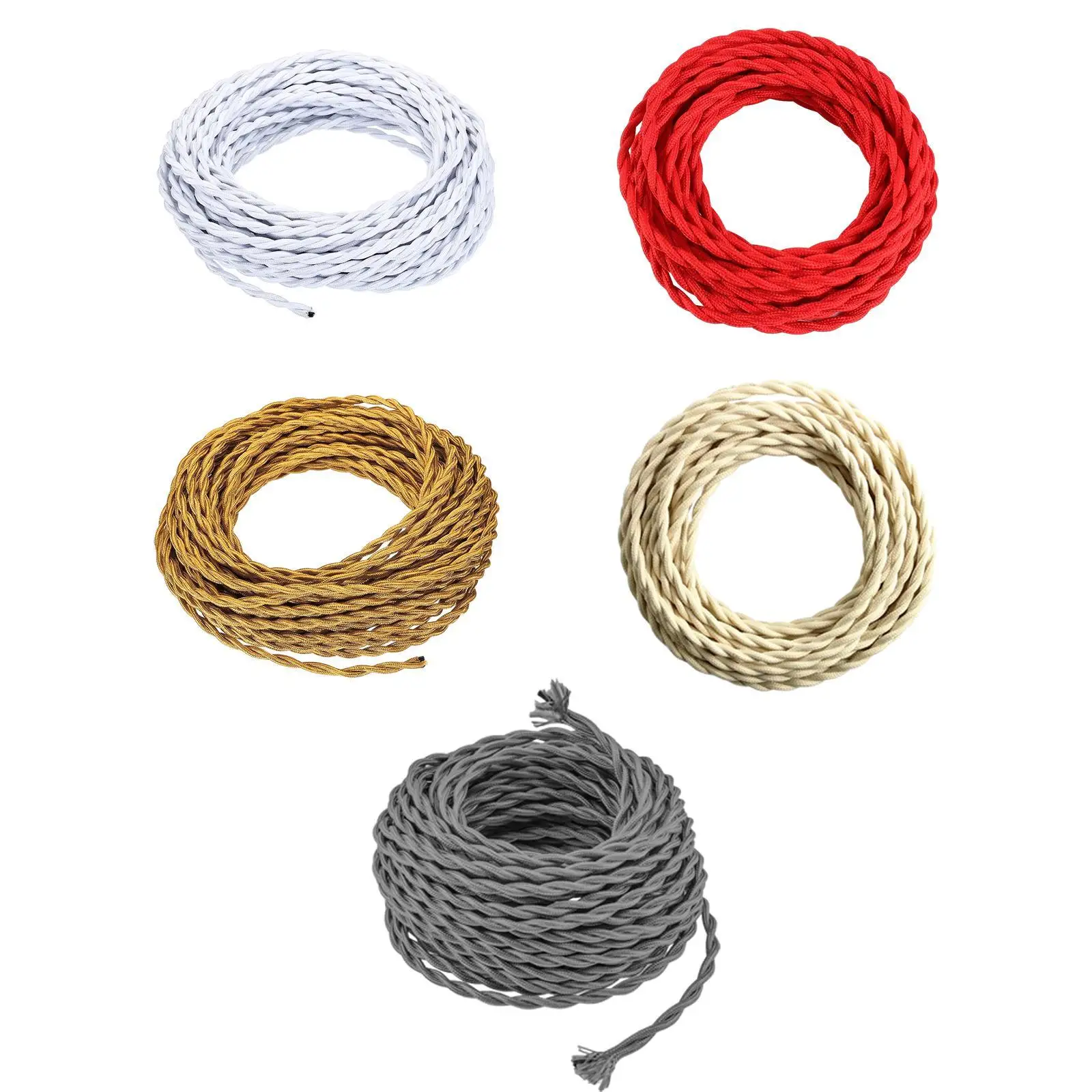 Cable de luz colgante DIY 5M Cable de lámpara retro para dormitorio industrial granja