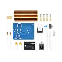 BD243 Mini Tesla Coil DIY Kit 9-12V Tesla Coil Magic Props BD243C DIY Parts Empty Lights Technology Electronics Module