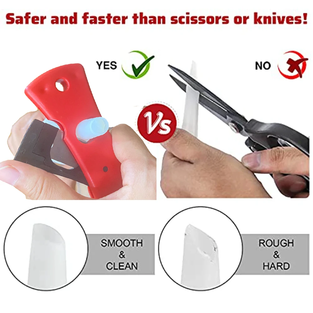 Silicone Tube Snips Multipurpose Bottle Opener Applicator Cartridge Tip Cutter Pocket Knife Hand Tool DIY Sealant Cutting Tool