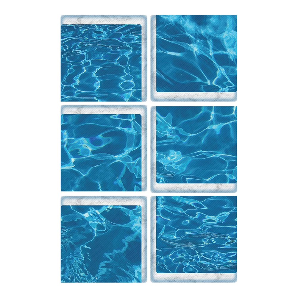 6 Pieces Bathroom Bathtub Anti Slip Stickers PVC Non Skid Bottom Decals for Bathtubs Showers Stairs and Other Smooth Surfaces