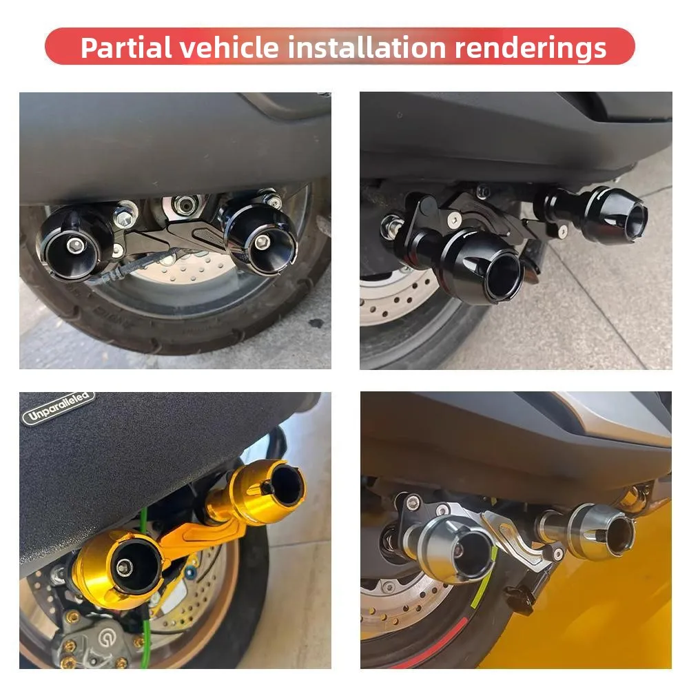 Motorrad Zubehör Für ZONTES 368G/368E/368D/368M/368K Vorne Hinten Rad Achse gabel Crash Sliders Fallen Schutz