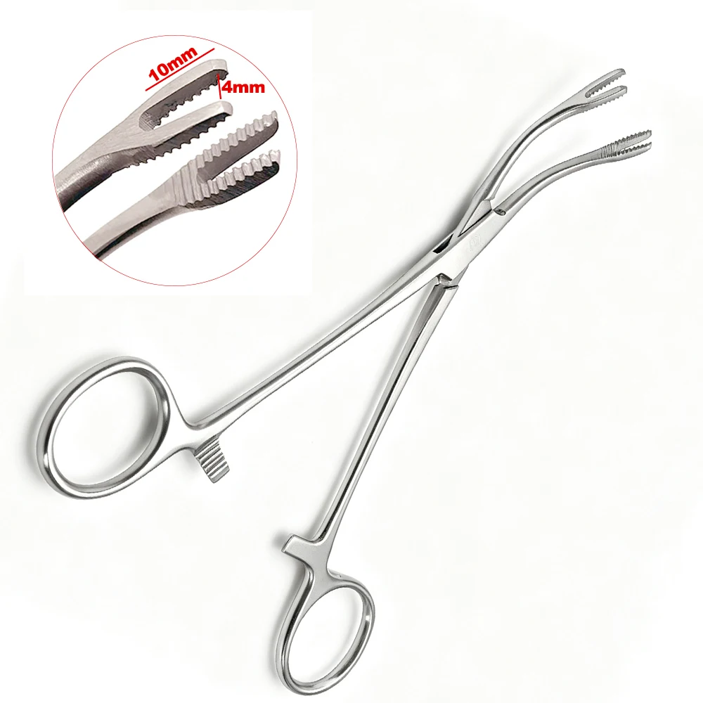 Bone Fragment Gripper Forceps Dental Surgery Reusable Pliers Bone Fixation Implant Grafting Tool