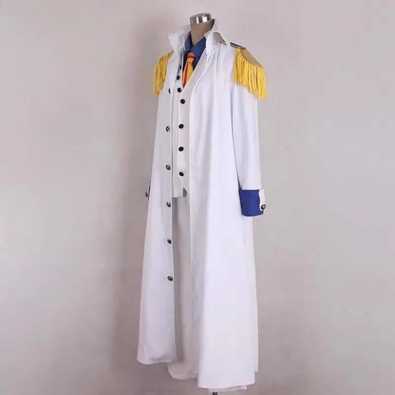 Anime Aokiji Kuzan Cosplay Costume Halloween Full Sets Uniform Women Men Clothing
