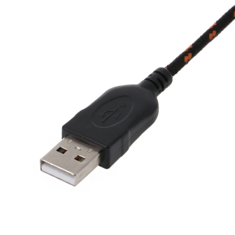 Nylon USB Mouse Cable Line Replacement Wire Orange, White For Steelseries KANA Special Mouse Lines Best Replacement