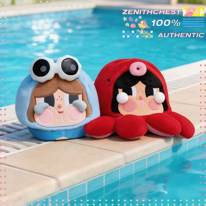POP MART CRYBABY Tears Flow Into The Sea Series 2-in-1 Neck Pillow & Travel Blanket Cozy Multifunctional Trendy Home Travel