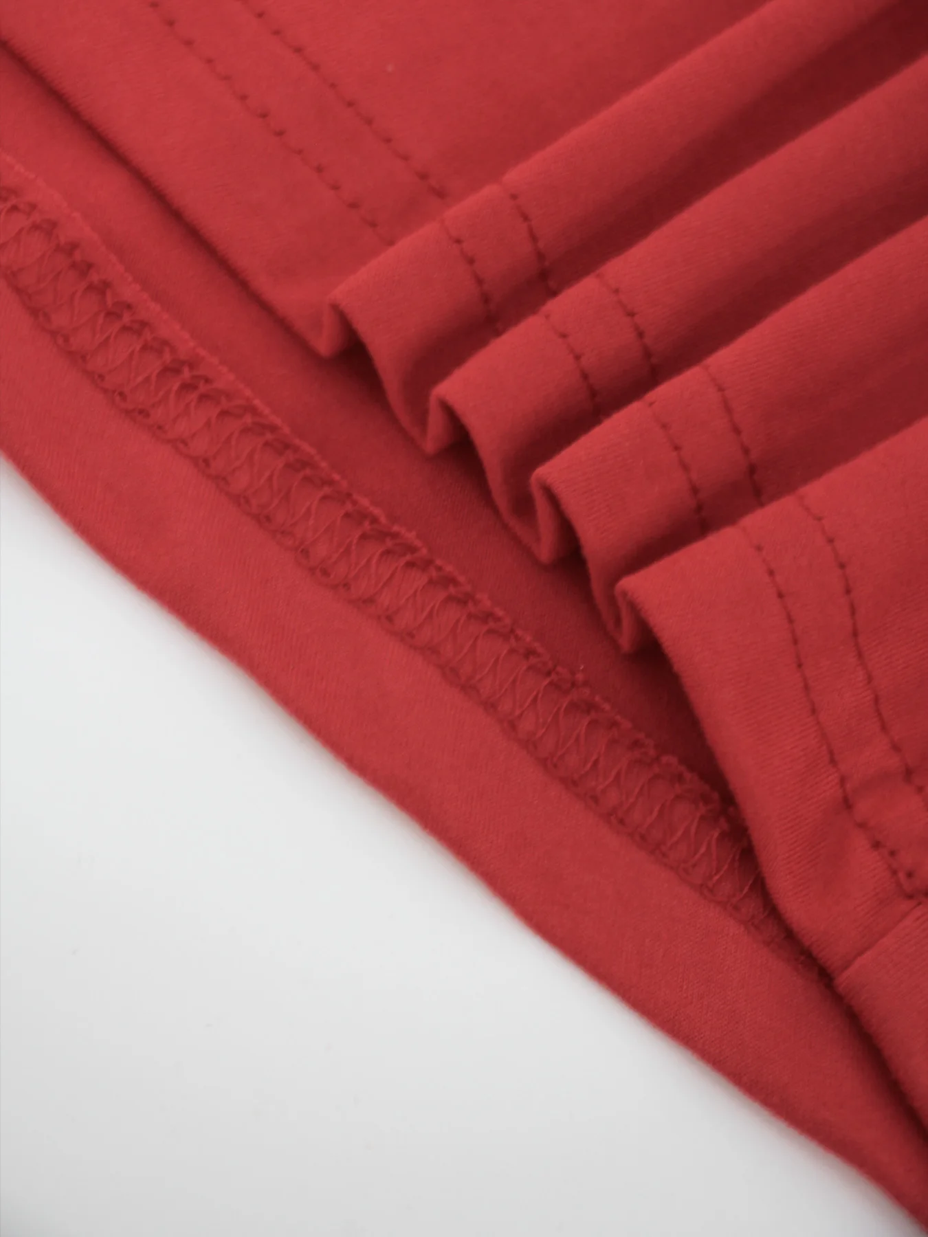 تي شيرت نسائي كاجوال بأكمام قصيرة ورقبة دائرية بلون سادة مع أزرار مزخرفة #5