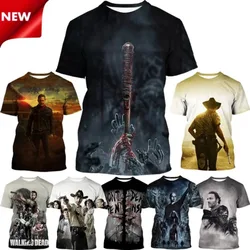 3D Printing Walking Dead T-shirt High Quality Breathable T-shirt Unisex Short-sleeved Men's and Women's Tops for All Seasons