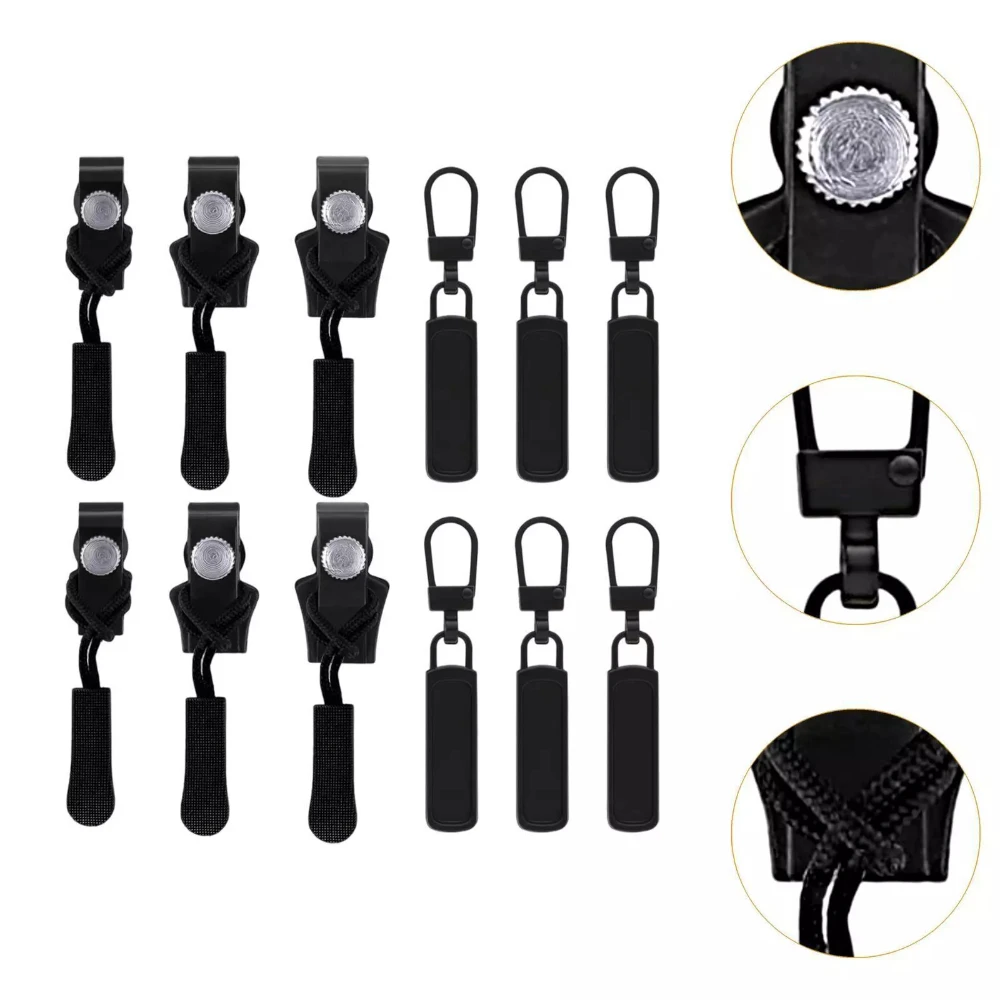 12/24PCS Removable Zipper Repairer Zippers Head Removable Zippered Head Universal DIY Clothing Sewing Supplies
