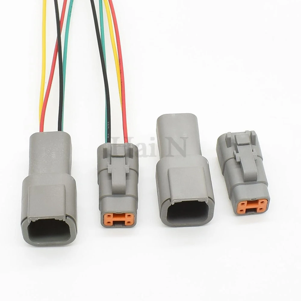 DTM Series 4 Pin Male Female DTM06-4S DTM04-4P Automotive Waterproof Connector Sealed Wire Harness Plug With 15cm Wires