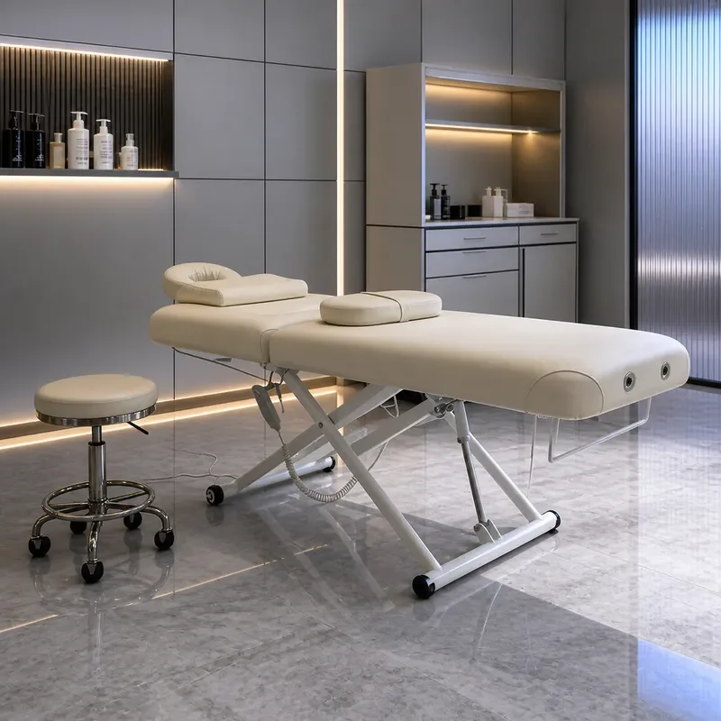 Shunwei Adjustable Beauty Bed Massage Chair Flat Lying Tattoo Equipment Professional Furniture for Spa Treatment