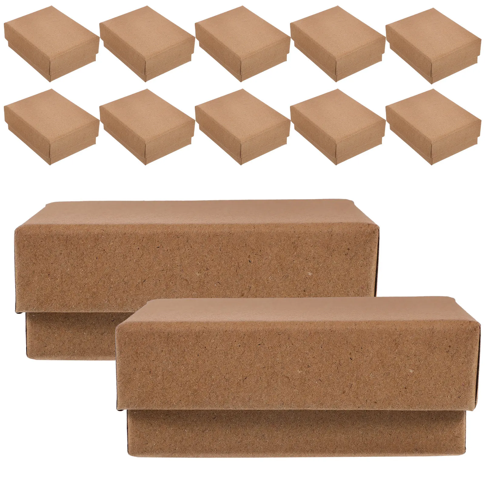 

12Pcs Small Gift Boxes Kraft Jewelry Packaging Boxes for Earrings Necklace Bracelet Jewelry Storage Display Bulk