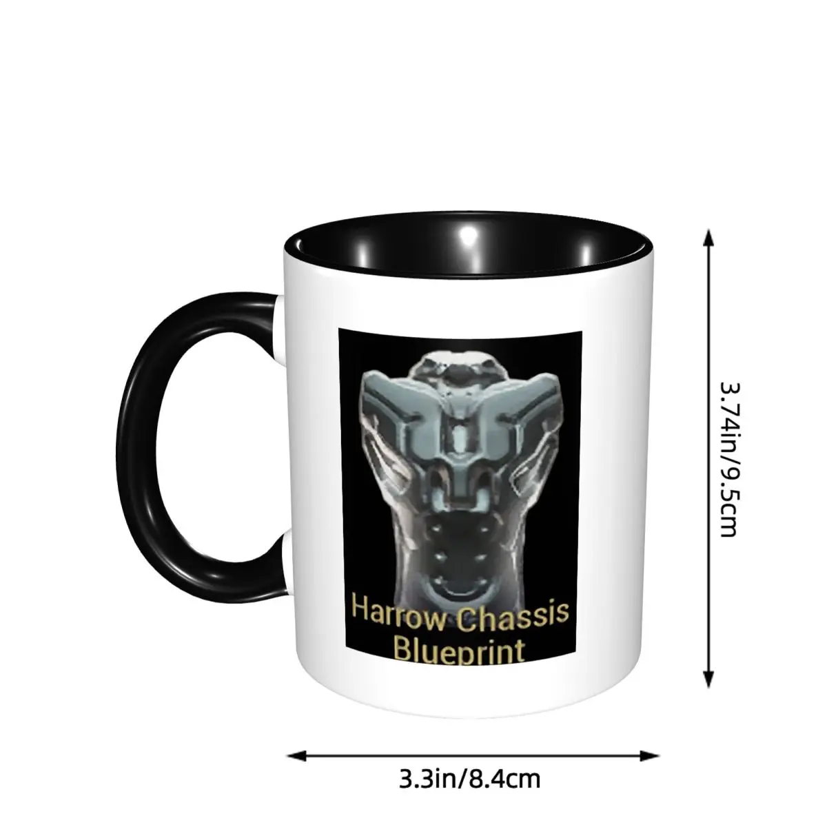 Harrow Chassis Blueprint Warframe Tennoc Mug Funny Ceramic Coffee Cups Tea Mugs Milk Cup Drinkware Gift for Friends