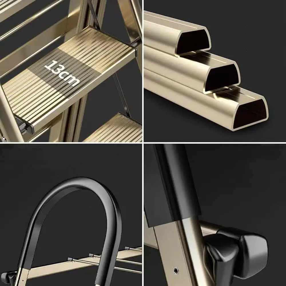 Double-Sided Ladder Drying Rack: Indoor Clothes Dryer, Space-Efficient, Wide Treads for Laundry