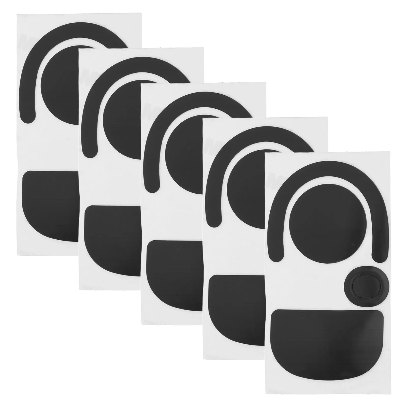 

5 Sheets Mouse Feet Skates Pads for 3Rd - Self-Adhesive Replacement Glide Stickers - Non-Slip Gaming Mouse Accessory