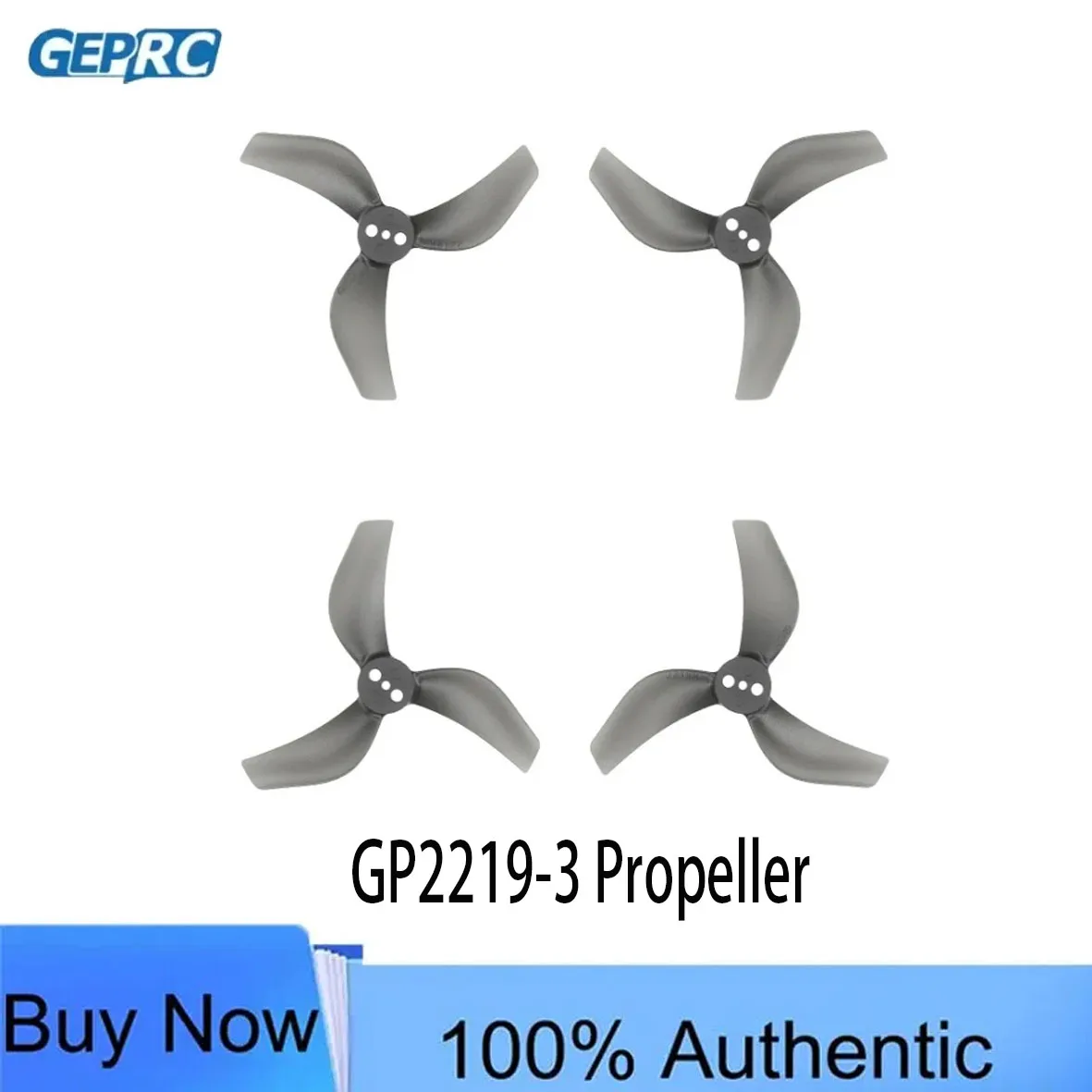 GEPRC X GEMFAN GP2219-3 2219 2.2 Inch 3-Blades PC Transparent Black Propeller 1.5mm Shaft for DarkStar22 RC FPV Racing Drones