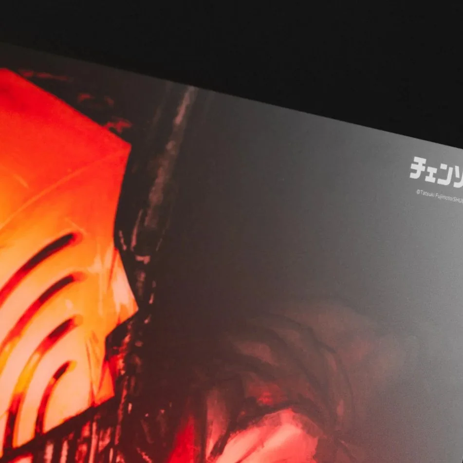 ARBITER STUDIO X Chainsaw Man Tempered Glass Gaming Mouse Pad Esports FPS Accessories Valorant  Apex Power Denji Anime Table Pad