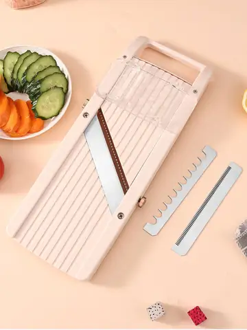 Professional Wide Japanes Mandoline Slicer for Kitchen Vegetable Cutter Slicer with 3 Stainless Steel Blades Food Manual Slicer